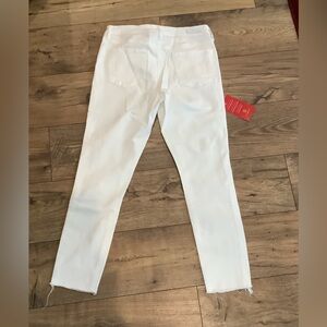 Distressed Articles Of Society Women's Straight Leg White Jeans